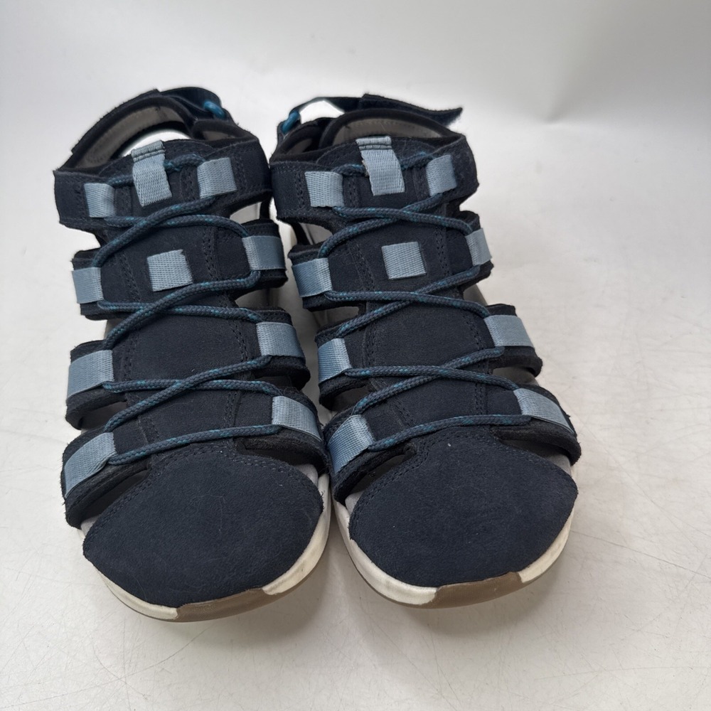 Clarks Solan Sail Fisherman Blue Sandals womens size 6 1/2